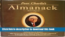 [Download] Poor Charlie s Almanack: The Wit and Wisdom of Charles T. Munger (Abridged) Paperback