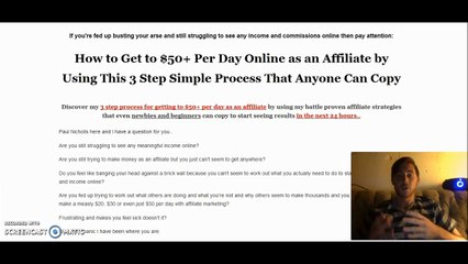 $50+ Per Day Affiliate Guide Product Review - How To Make Money Online 2016