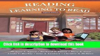 [Download] Reading and Learning to Read (8th Edition) Kindle Online