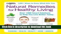 [Popular Books] Natural Remedies for Healthy Living: Over 100 Smart Solutions to Help You Live