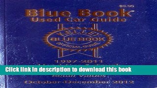 [Popular Books] Kelley Blue Book Used Car Guide: October-December 2012 Full Online