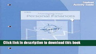 [Popular Books] Student Activity Guide for Ryan s Managing Your Personal Finances Full Online