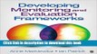 [Popular] Developing Monitoring and Evaluation Frameworks Paperback Online