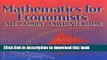 [Popular] Mathematics for Economists Hardcover Free