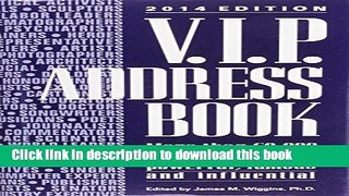 [Popular Books] V.I.P. Address Book 2014 Free Online