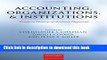 [Popular] Accounting, Organizations, and Institutions: Essays in Honour of Anthony Hopwood