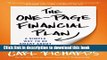 [Popular] The One-Page Financial Plan: A Simple Way to Be Smart About Your Money Hardcover Free