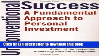 [Popular] Unconventional Success: A Fundamental Approach to Personal Investment Kindle Free