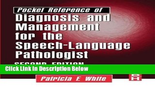Books Pocket Reference of Diagnosis and Management for the Speech-Language Pathologist, 2e Full