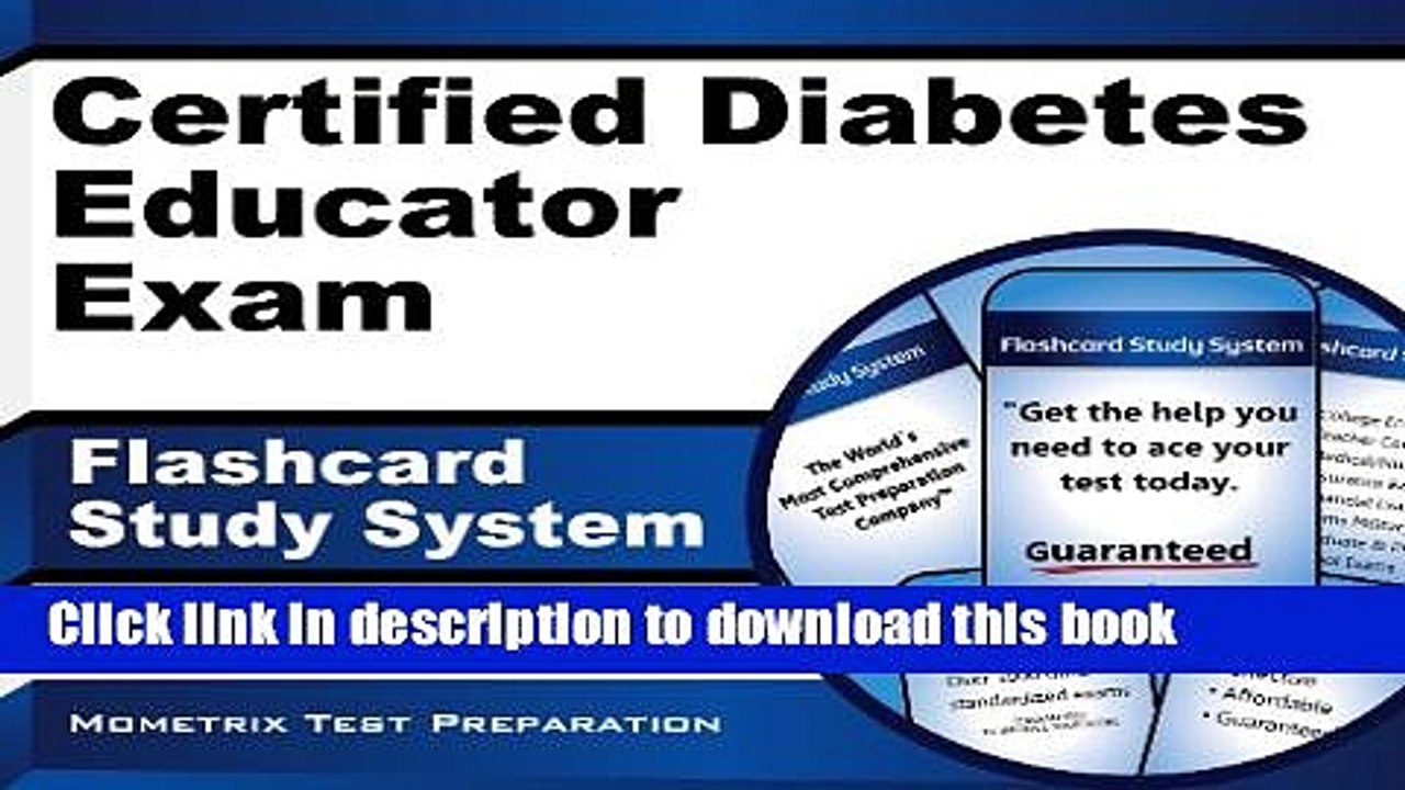 [Download] Certified Diabetes Educator Exam Flashcard Study System: CDE Test Practice Questions