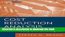 [Popular] Cost Reduction Analysis: Tools and Strategies Kindle Free
