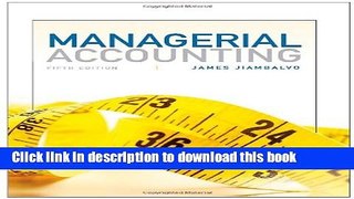 [Popular] Managerial Accounting Kindle Online
