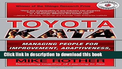 [Popular] Toyota Kata: Managing People for Improvement, Adaptiveness and Superior Results