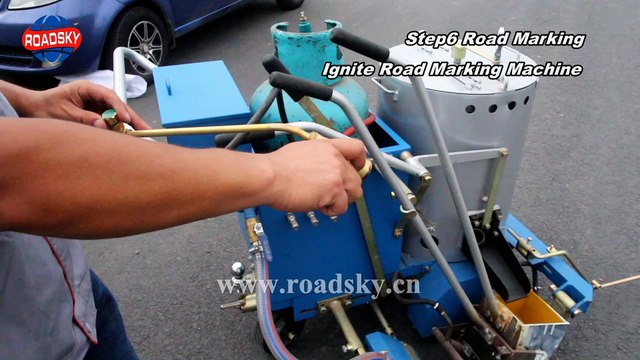 thermoplastic road marking project