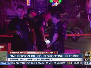 Tempe Police investigating deadly shooting on Mill Avenue