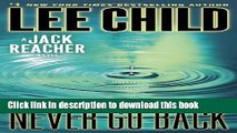 [Popular Books] Never Go Back: A Jack Reacher Novel Full Online