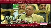 Minister for Information and Broadcasting Media talk in Islamabad