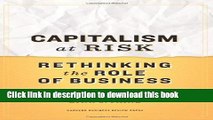 [Popular] Capitalism at Risk: Rethinking the Role of Business Kindle Collection