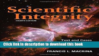 [Popular] Scientific Integrity: Text and Cases in Responsible Conduct of Research Hardcover Online