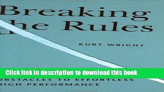 [Popular] Breaking the Rules Paperback Online