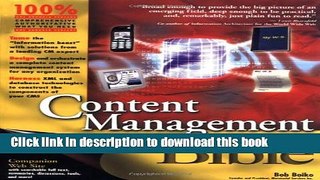 [Download] Content Management Bible Kindle Online