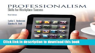 [Popular] Professionalism: Skills for Workplace Success (3rd Edition) Paperback Free