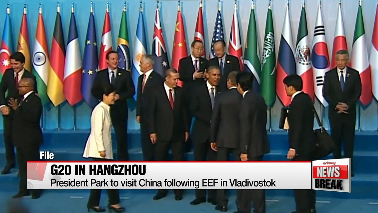 President Park to attend G20 in Hangzhou, ASEAN summit in Vientiane