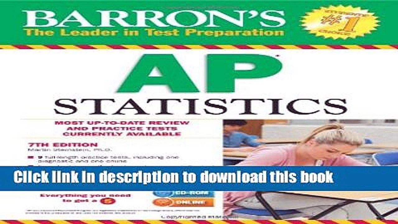 [Download] Barron s AP Statistics with CD-ROM, 7th Edition Paperback Free