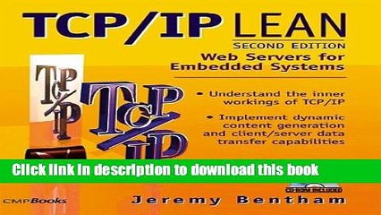 [Download] TCP/IP Lean: Web Servers for Embedded Systems Hardcover Online