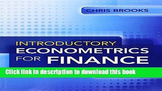 [Popular] Introductory Econometrics for Finance Kindle Collection