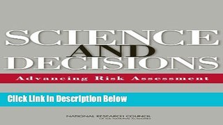 Ebook Science and Decisions: Advancing Risk Assessment Free Online