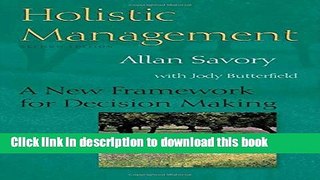 [Popular] Holistic Management: A New Framework for Decision Making Hardcover Online