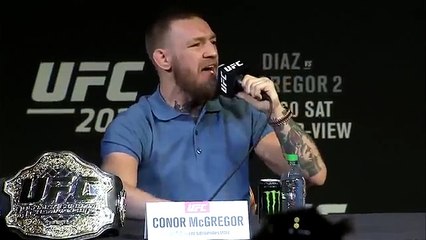 McGregor threw bottles at Diaz