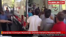 Elazığ'da İl Emniyet Müdürlüğü Önünde Patlama Meydana Geldi, Olay Yerine Çok Sayıda Ambulans Sevk...