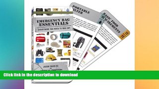 READ  Emergency Bag Essentials (Swatchbook): Everything You Need to Bug Out  BOOK ONLINE