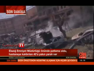 Elazığ'daki korkunç patlamadan hemen sonrası kamerada