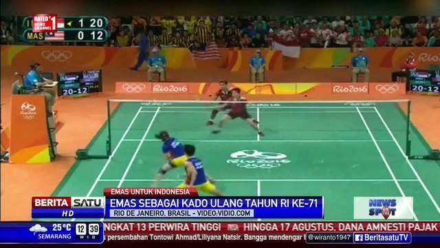 Tontowi-Liliyana Raih Emas, Indonesia Raya Berkumandang di Olimpiade Rio