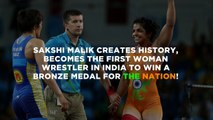 SAKSHI MALIK WINS INDIA's 1st MEDAL AT RIO