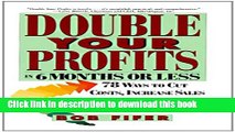 [Popular] Double Your Profits: In Six Months or Less Hardcover Online