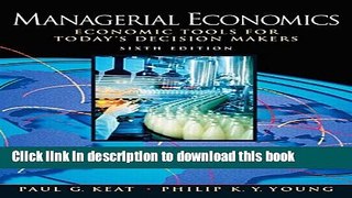 [Popular] Managerial Economics (6th Edition) Hardcover Collection