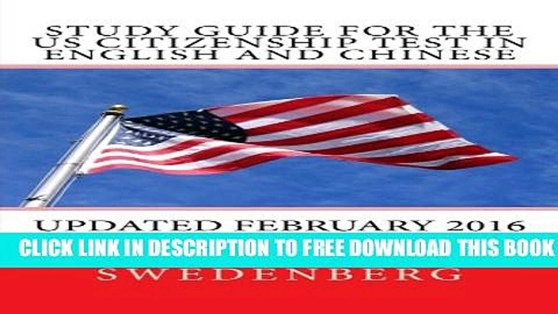 [Download] Study Guide for the US Citizenship Test in English and Chinese: Updated February 2016