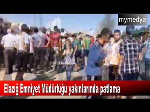 Elazığ Emniyet Müdürlüğü önündeki patlama sonrası ilk görüntü
