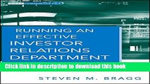 [Popular] Running an Effective Investor Relations Department: A Comprehensive Guide Kindle Free