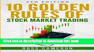 [Popular] 10 Golden Rules of Stock Market Trading Paperback Online