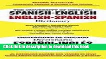 [Popular Books] The University of Chicago Spanish-English, English-Spanish Dictionary/Universidad