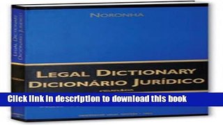 [Popular Books] Portuguese - English / English - Portuguese Legal Dictionary :  Diccionario