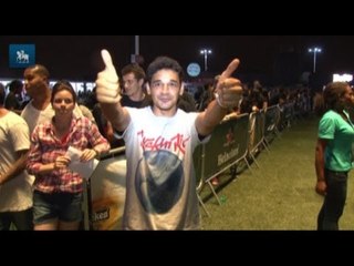 Fila de 6 horas para tirolesa não assusta fãs do rock