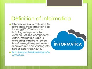 Career in Informatica Training in Chennai