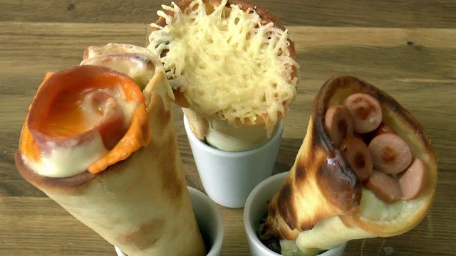 La recette des cornets de pizza