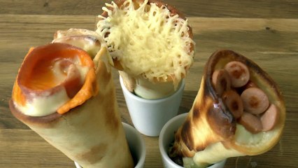 La recette des cornets de pizza